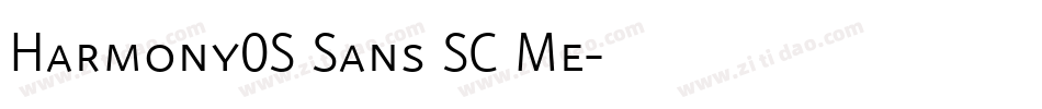 Harmony0S Sans SC Me字体转换